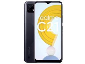 Realme C21 Dual-SIM 32GB ROM + 3GB RAM (GSM Only | No CDMA) Factory Unlocked 4G/LTE Smartphone (Cross Black) - International Version