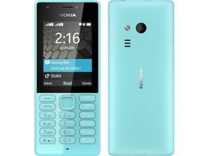Nokia 216 DualSIM 16MB GSM Only  No CDMA Factory Unlocked 2G GSM CellPhone Blue  International Version