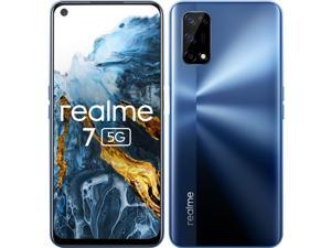 Realme 7 Dual-SIM 128GB ROM + 6GB RAM (Only GSM | No CDMA) Factory Unlocked 5G Smartphone (Blue) - International Version