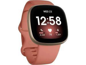 Fitbit Versa 3 Wifi  Bluetooth Smartwatch  Pink Clay  Soft Gold Aluminium