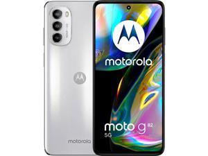 Motorola Moto G82 Dual-SIM 128GB ROM + 6GB RAM (GSM only | No CDMA) Factory Unlocked 5G SmartPhone (White Lily) - International Version