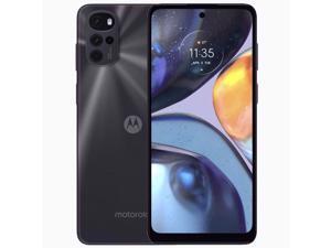 Motorola Moto G22 DUAL-SIM 128GB ROM + 4GB RAM (Only GSM | No CDMA) Factory Unlocked 4G/LTE Smartphone (Cosmic Black) - International Version