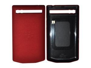 Porsche Design Leather Battery Door Cover for BlackBerry Porsche Design P9983 Smartphone  Salsa Red