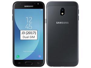 Samsung Galaxy J3 2017 SMJ330FDS DualSIM 16GB No CDMA GSM only Factory Unlocked 4GLTE Smartphone  Black