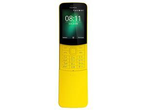 Nokia 8110 4G (2018) Single-SIM 4GB (No CDMA, GSM only) Factory Unlocked 4G/LTE Smartphone - Yellow