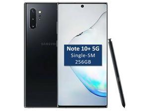 Samsung Galaxy Note 10+ Plus (5G) Single-SIM SM-N976B 256GB (GSM Only, No CDMA) Factory Unlocked 6.8-Inch Android Smartphone - Aura Black