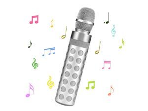 Portable Wireless Karaoke Microphone Bluetooth Speaker Support TF Card Playing for Apple iPhone Android Smartphone or PC, Home KTV Outdoor Party Music Playing Singing Portable Wireless Karaoke Microphone Bluetooth Speaker Support TF Card Playing for Apple iPhone Android Smartphone or PC, Home KTV Outdoor Party Music Playing Singing