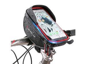 Bike Frame Bag Bike Handlebar Bags with Waterproof High sensitivity TPU touch screen Phone Case for iPhone X 8 7 6s 6 plus 5s Samsung Galaxy s7 s6 note 7 Cellphone Below 60 Inch  Rain Cover