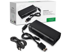 Power Supply Cord AC Adapter Power Brick Replacement Charger for Xbox 360 Slim 360 S with Cable Auto Voltage 100-240V