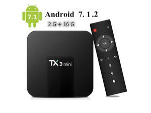 Mini Teclado Inalámbrico Android Set-Top Box TV Box Android 7.1 HDMI Versión Mejorada VIDEN W1 Smart TV Box Amlogic S905X Quad Core 1GB RAM & 8GB ROM 4K*2K UHD H.265 WiFi Media Player 