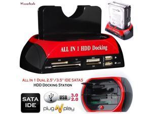 875J Dual Slots USB 2.0 to SATA IDE HDD Docking Station With Card Reader for 2.5 3.5 Inch IDE SATA Hard Drive (No Support the WD IED Hard Drive) 875J Dual Slots USB 2.0 to SATA IDE HDD Docking Station With Card Reader for 2.5 3.5 Inch IDE SATA Hard Drive (No Support the WD IED Hard Drive)