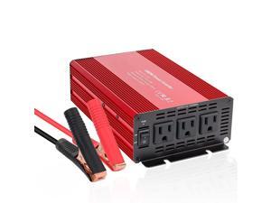 1000W Car Power Inverter DC 12V to 110V 3 AC Outlets Home Car RV Solar Power Converter for Household Appliances in case Emergency Hurricane Storm and Outage