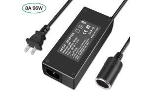 AC to DC Converter Werleo 110~220V AC to 12V 8A 96W Power Adapter DC Power Supply AC to DC 12V Adapter Car Cigarette Lighter Socket DC 12V Converter UL Listed