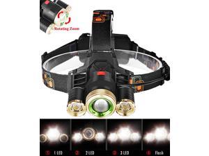 Headlamp LED Flashlight Tactical Brightest Light Camping Hunting Hiking Work NEW 