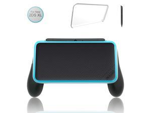 Updated Hand Grip for Nintendo 2DS XL with 1 Stylus and 1 Clear Case for Nintendo 2DS XL