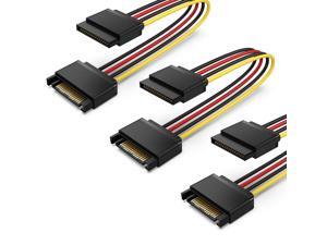 WERLEO 3 Pack SATA Power Extension Cable 15 Pin SATA Male to Female Extender Cable Cord Adapter for Hard Drive Disk HDD SSD PCIE 8 inches WERLEO 3 Pack SATA Power Extension Cable 15 Pin SATA Male to Female Extender Cable Cord Adapter for Hard Drive Disk HDD SSD PCIE 8 inches