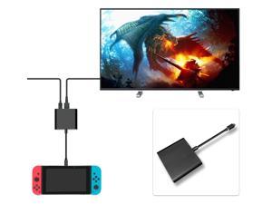 Werleo HDMI Type C Hub Adapter for Nintendo Switch 4K USB C HDMI Converter Dock Cable for Nintendo Switch Support MacBook Pro Samsung Galaxy S8 Plus Google Pixel Black