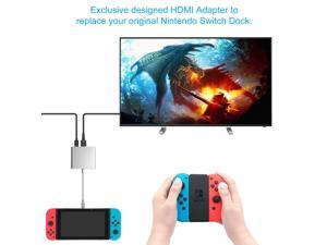 Werleo HDMI Type C Hub Adapter for Nintendo Switch 4K USB C HDMI Converter Dock Cable for Nintendo Switch Support MacBook Pro Samsung Galaxy S8 Plus Google Pixel Black