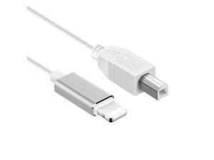 Werleo 5FT Lightning to MIDI Cable Adapter USB 2.0 Interconnections Converter Midi Keyboard Electronic Instruments USB Microphone for iPhone 6 7 8 X iPad iPod Compatible with Multiple APPs