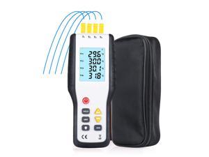 Thermocouple Thermometer WERLEO 4 Channel K Type Digital Thermometer Thermocouple Digital Temperature Meter Tester  -200~1372°C / 2501°F Sensor
