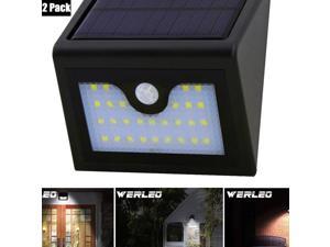 Outdoor 20 LED Solar Wall Lights Power PIR Motion Sensor Garden Yard Spot Light 