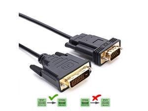 Werleo 6FT Active DVI to VGA Cable, DVI 24+1 DVI-D M to VGA Male With Chip Active Adapter Converter Cable for PC DVD Monitor HDTV