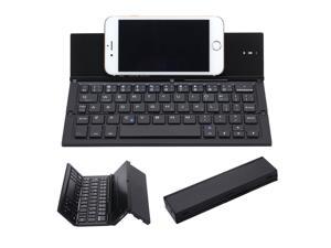 Folding Wireless Bluetooth Keyboard Werleo Portable Ultrathin Aluminum Alloy Wireless BT Keyboard with Kickstand Universal for Apple iPhone iOS Android Smartphone Laptop Macbook Tablet Windows