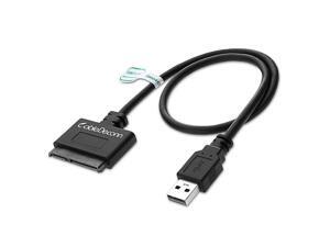 CableDeconn USB 3.0 to 2.5' SATA Adapter Cable Converter 22P(7P+ 15Pin) III for 2.5" SSD/HDD Hard Drive CableDeconn USB 3.0 to 2.5' SATA Adapter Cable Converter 22P(7P+ 15Pin) III for 2.5" SSD/HDD Hard Drive