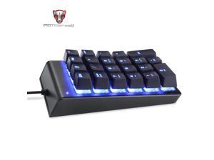 Motospeed K22 Mechanical Numeric Keypad LED Backlight Keyboard 22 Keys Black