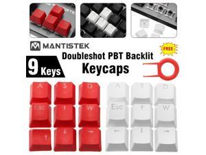 DIY WASD Direction Keys Caps Double Color Injection Molding PBT Keycaps Key Caps-White DIY WASD Direction Keys Caps Double Color Injection Molding PBT Keycaps Key Caps-White