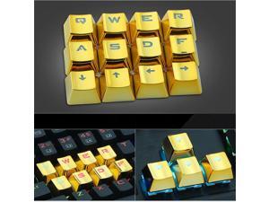 Keyboard Key Cap Set FPS MOBA Gaming Keycaps-Gold Keyboard Key Cap Set FPS MOBA Gaming Keycaps-Gold
