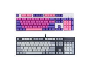 104 Key DSA Profile PBT Blank Keycaps Key Caps Set for Mechanical Keyboard-Purple 104 Key DSA Profile PBT Blank Keycaps Key Caps Set for Mechanical Keyboard-Purple