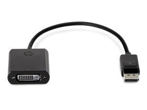 HP DisplayPort to DVI-D Adapter F7W96AA - DVI-D (F) to DisplayPort (M) in Black - LOT OF 10 HP DisplayPort to DVI-D Adapter F7W96AA - DVI-D (F) to DisplayPort (M) in Black - LOT OF 10