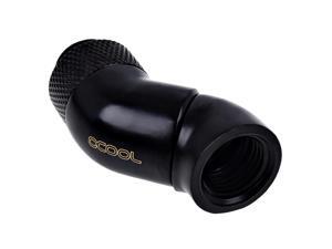 Alphacool Eiszapfen G1/4" Male to Female Extender, Double 45 Degree / 2x Rotary, Deep Black Alphacool Eiszapfen G1/4" Male to Female Extender, Double 45 Degree / 2x Rotary, Deep Black