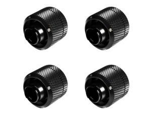 5//8 OD Compression Fitting for Soft Tubing Black Barrow G1//4 to 3//8 ID 4-Pack