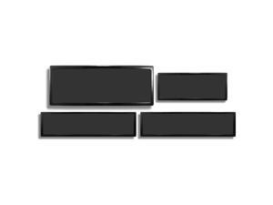DEMCiflex Dust Filter Kit for Corsair Obsidian 900D (4 Filters), Black Frame / Black Mesh