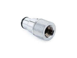 Bitspower Quick Disconnect Male Fitting with G1/4" Female Extender, Silver Shining