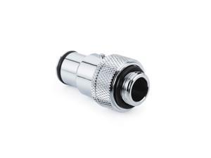 Bitspower Quick Disconnect Male Fitting with G1/4" Extender, Silver Shining