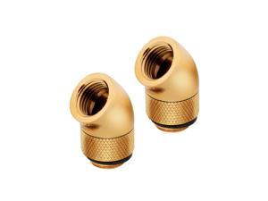 Corsair Hydro X Series 45? Rotary Adapter, Gold, 2-pack