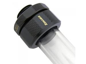 Noblik G1//4 Inner Thread Brass 3-Way Splitter Ball Fitting for Water Cooling Tube Fittings Blk Black