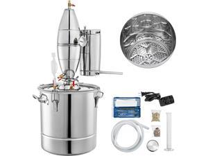 VEVOR 8 Gal Home Stainless Steel Distiller Water Alcohol Whiskey Moonshine Still Kit VEVOR 8 Gal Home Stainless Steel Distiller Water Alcohol Whiskey Moonshine Still Kit