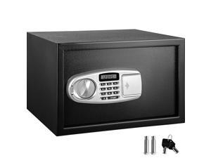 VEVOR Security Safe 1.2 Cubic Feet Electronic Safe Box with Electronic Code Lock Digital Safe Box with Two Override Keys Safes Electronic Carbon Steel Material Money Safe for Home, Hotel and Office