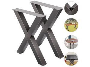 VEVOR Set of 2 Steel Table Legs 28”x24” Stainless Metal Dining Table Legs (X-Shape/A) VEVOR Set of 2 Steel Table Legs 28”x24” Stainless Metal Dining Table Legs (X-Shape/A)