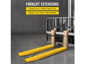 VEVOR 72" x 5.5" Pallet Forks Extensions Steel Pallet Forks for Forklift Lift Truck
