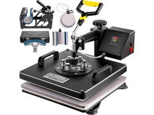 VEVOR 6 in 1 15X15Inch Heat Press Heat Press Machine Swing Away Multifunctional Heat Press Machine for T-Shirts Hat Mug Plate Cap VEVOR 6 in 1 15X15Inch Heat Press Heat Press Machine Swing Away Multifunctional Heat Press Machine for T-Shirts Hat Mug Plate Cap