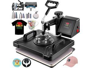 VEVOR Heat Press 12X15 Inch Heat Press Machine 8 in 1 Digital Multifunctional Sublimation Swing Away Heat Press 360 Degree Rotation Heat Press Machine for T Shirts Hat Mug Cap Plate VEVOR Heat Press 12X15 Inch Heat Press Machine 8 in 1 Digital Multifunctional Sublimation Swing Away Heat Press 360 Degree Rotation Heat Press Machine for T Shirts Hat Mug Cap Plate
