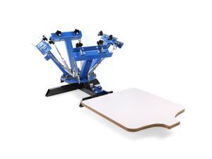 VEVOR Screen Printing Machine 1 Station 4 Color Screen Printing for T-shirt DIY Screen Printing Press Silk Screen Removable Pallet VEVOR Screen Printing Machine 1 Station 4 Color Screen Printing for T-shirt DIY Screen Printing Press Silk Screen Removable Pallet