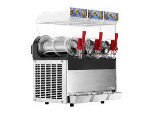 VEVOR 110V Commercial Slushy Machine 15L x 3 Tank Frozen Drink Machine 1800W Commercial Margarita Machine Stainless Steel Suitable for Supermarkets Cafes Restaurants Snack Bar VEVOR 110V Commercial Slushy Machine 15L x 3 Tank Frozen Drink Machine 1800W Commercial Margarita Machine Stainless Steel Suitable for Supermarkets Cafes Restaurants Snack Bar