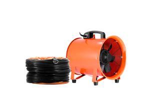 VEVOR Utility Blower 12 Inch 0.7HP 2295 CFM 3300 RPM Portable Ventilator High Velocity Utility Blower Fan Multifunctional Ventilator Fume Extractor with 5M Duct Hose
