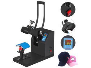 VEVOR Heat Press 6x3.75Inch Curved Element Hat Press Clamshell Design Heat Press for Hats Rigid Steel Frame No Stick Digital LCD Timer and Temperature Control (6x3.75Inch Clamshell Design) VEVOR Heat Press 6x3.75Inch Curved Element Hat Press Clamshell Design Heat Press for Hats Rigid Steel Frame No Stick Digital LCD Timer and Temperature Control (6x3.75Inch Clamshell Design)